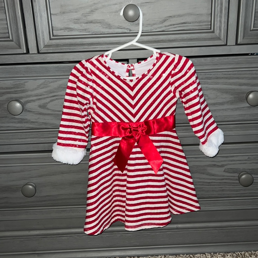 Bonnie Baby Sparkly Christmas Dress
